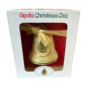 Spode Christmas Tree 1999 “First Christmas Together” Bell Holiday Ornament New